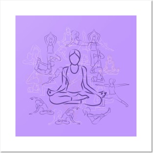 Yoga Mediation Posters and Art